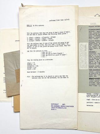 Fluxus scores, Opus ephemera, and mail art