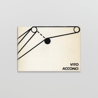 Vito Acconci: Catalogue of Headline & Image