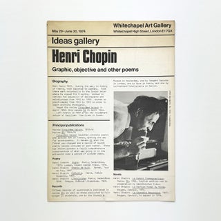Henri Chopin: Graphic, Objective and Other Poems