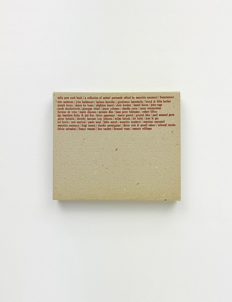 m&egrave;la post card book / a collection of artists&rsquo; postcards edited by maurizio nannucci / una raccolta di cartoline d&rsquo;artista [postcards]