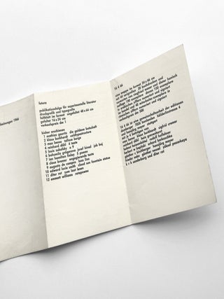 edition hansjörg mayer verlagsverzeichnis neuerscheinungen 1966