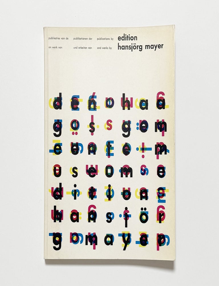 publikaties van de en werk van &ndash; publikationen der und arbeiten von &ndash; publications by and works by edition hansj&ouml;rg mayer