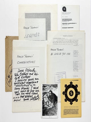 Signalist archive &mdash; three unique works alongside original photographs and related ephemera