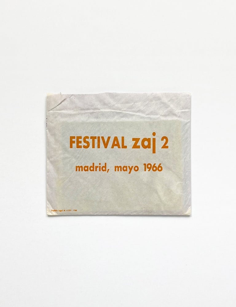 FESTIVAL zaj 2, madrid, mayo 1966