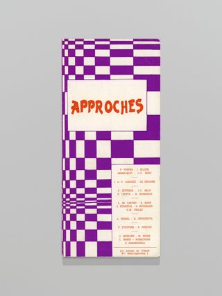 Approches 1: Panoramique de la poésie expérimentale