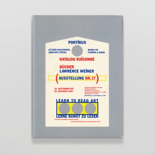 A suite of four items relating to ‘Lawrence Weiner, Books 1968 – 1989: Catalog Raisonné’