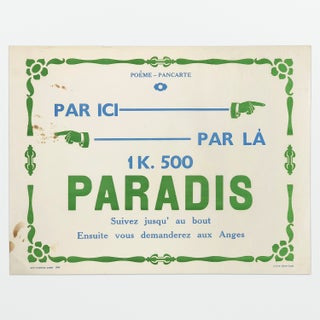 Poême-Pancarte / Paradis