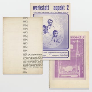 werkstatt aspekt nos. 1 – 3 (all published)