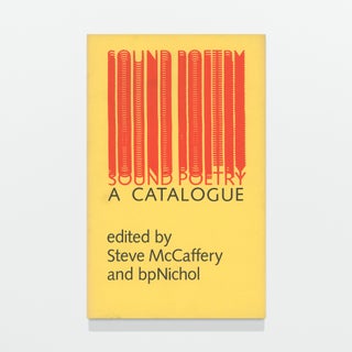 Sound Poetry: A Catalogue