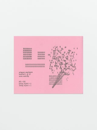 Lot of six concrete poetry items