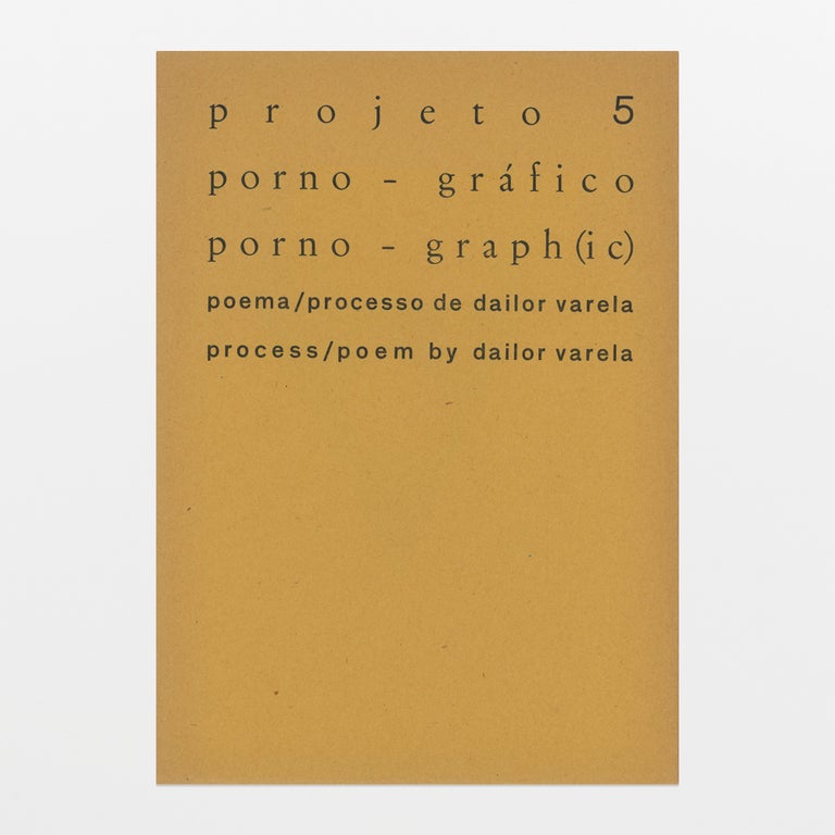 projeto 5: porno-gráfico poema/processo. porno-graph(ic) process/poem.