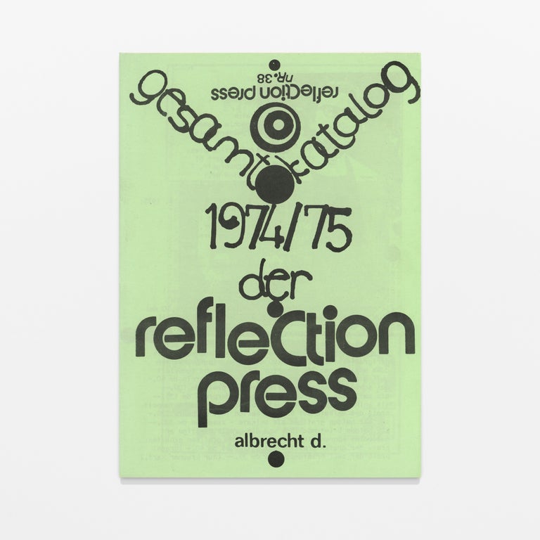 gesamtkatalog nr. 38 / der reflection press 1974/75