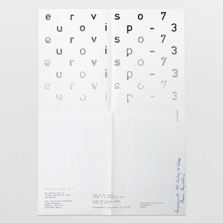 poster for eurovispo – 73: an exhibition of visual poetry by four europeans