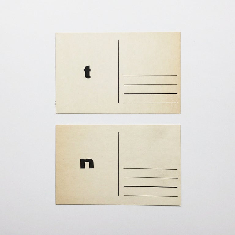 “t” and “n” postcards