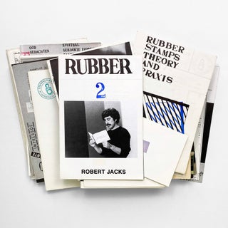 Thirty-five issues of Rubber, A Monthly Bulletin On the Use of Rubberstamps in the Arts