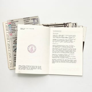 Thirty-five issues of Rubber, A Monthly Bulletin On the Use of Rubberstamps in the Arts
