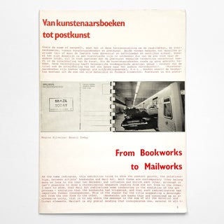 Van kunstenaarsboeken tot postkunst / From Bookworks to Mailworks