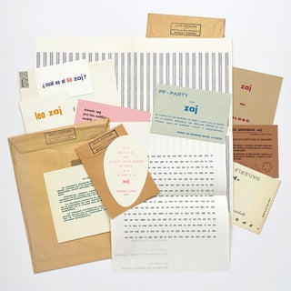 Twelve zaj publications in two envelopes mailed by Juan Hidalgo