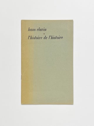 l’histoire de l’histoire