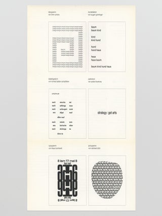visuelle poesie: ideogramme, konstellationen, dialektgedichte, palindrome, typogramme, pictogramme