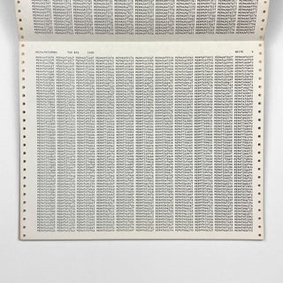 timm ulrichs: permutation — permutationeller computer-text. 1. — lieferung 1963/71